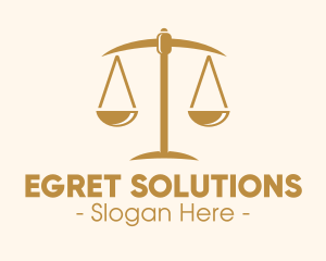 Attorney Lawyer Justice Scales logo design