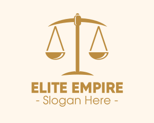 Attorney Lawyer Justice Scales logo design