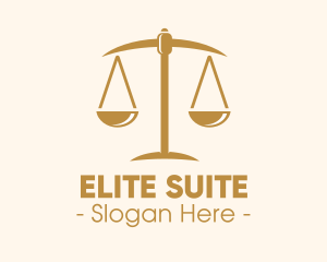 Attorney Lawyer Justice Scales logo design