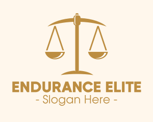 Attorney Lawyer Justice Scales logo design