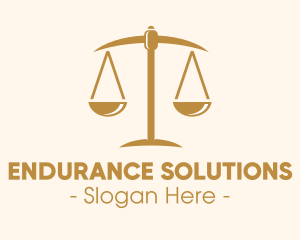 Attorney Lawyer Justice Scales logo design