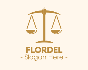 Attorney Lawyer Justice Scales logo design