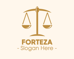 Attorney Lawyer Justice Scales logo design