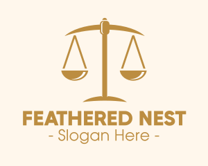 Attorney Lawyer Justice Scales logo design