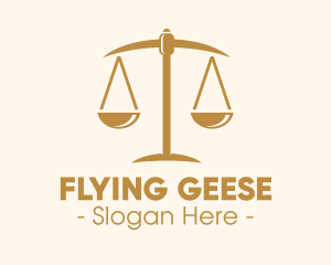 Attorney Lawyer Justice Scales logo design