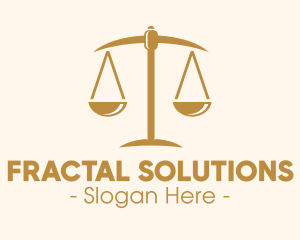 Attorney Lawyer Justice Scales logo design