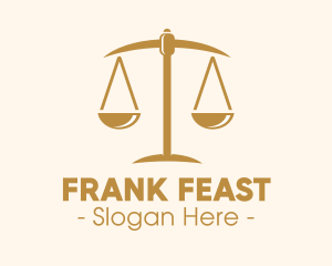 Attorney Lawyer Justice Scales logo design