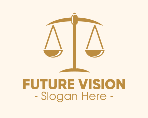 Attorney Lawyer Justice Scales logo design