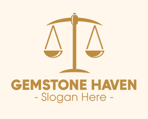 Attorney Lawyer Justice Scales logo design