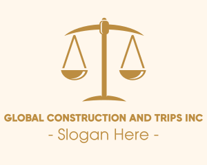 Excavation - Attorney Lawyer Justice Scales logo design