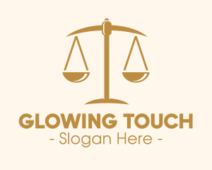 Attorney Lawyer Justice Scales logo design