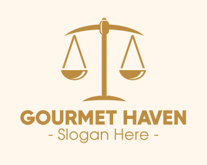 Attorney Lawyer Justice Scales logo design