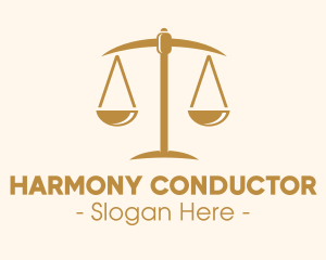 Attorney Lawyer Justice Scales logo design