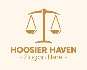 Attorney Lawyer Justice Scales logo design