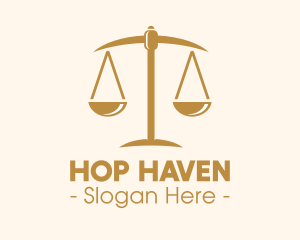 Attorney Lawyer Justice Scales logo design