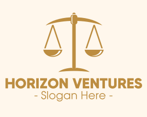 Attorney Lawyer Justice Scales logo design