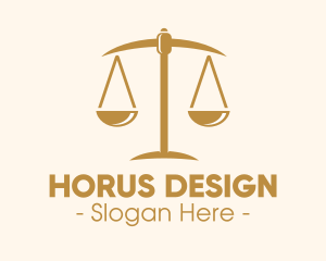 Attorney Lawyer Justice Scales logo design