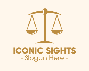 Attorney Lawyer Justice Scales logo design