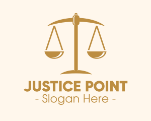 Judiciary - Attorney Lawyer Justice Scales logo design