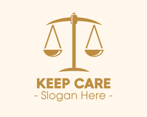 Attorney Lawyer Justice Scales logo design