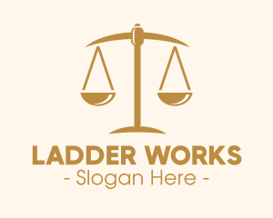 Attorney Lawyer Justice Scales logo design