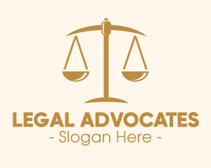 Attorney Lawyer Justice Scales logo design