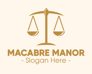 Attorney Lawyer Justice Scales logo design