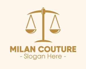 Attorney Lawyer Justice Scales logo design