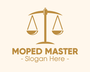 Attorney Lawyer Justice Scales logo design