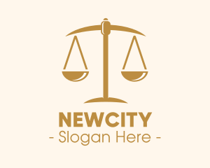 Attorney Lawyer Justice Scales logo design