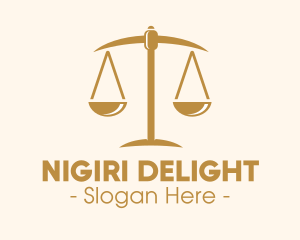 Attorney Lawyer Justice Scales logo design