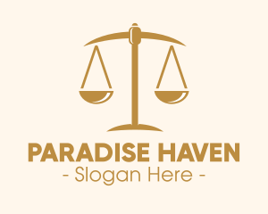 Attorney Lawyer Justice Scales logo design