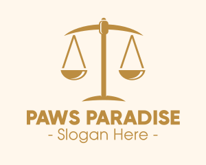 Attorney Lawyer Justice Scales logo design