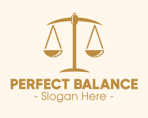 Attorney Lawyer Justice Scales logo design