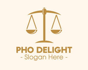 Attorney Lawyer Justice Scales logo design