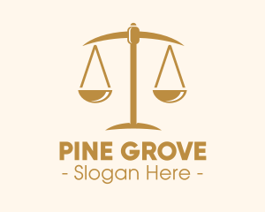 Attorney Lawyer Justice Scales logo design