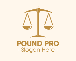 Attorney Lawyer Justice Scales logo design