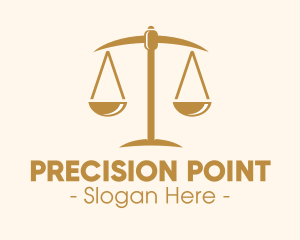 Attorney Lawyer Justice Scales logo design