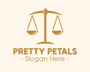 Attorney Lawyer Justice Scales logo design