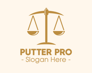 Attorney Lawyer Justice Scales logo design