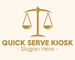 Attorney Lawyer Justice Scales logo design