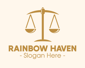 Attorney Lawyer Justice Scales logo design