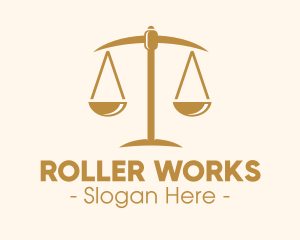 Attorney Lawyer Justice Scales logo design