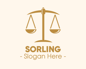 Attorney Lawyer Justice Scales logo design