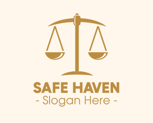 Attorney Lawyer Justice Scales logo design