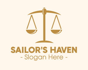 Attorney Lawyer Justice Scales logo design