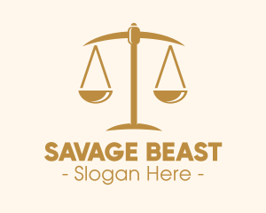 Attorney Lawyer Justice Scales logo design