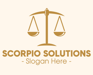 Attorney Lawyer Justice Scales logo design