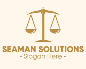 Attorney Lawyer Justice Scales logo design