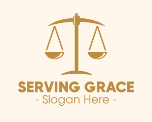 Attorney Lawyer Justice Scales logo design